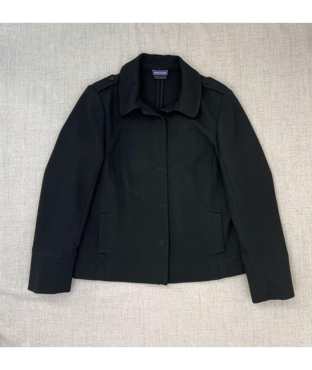 LONGCHAMP Черная вискозная куртка, фото 8