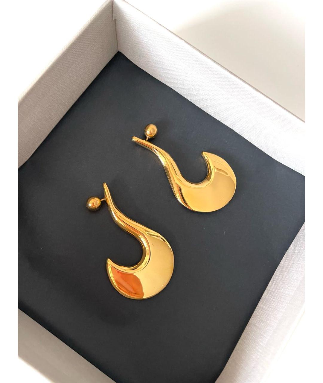 MARNI Золотые металлические серьги, фото 2