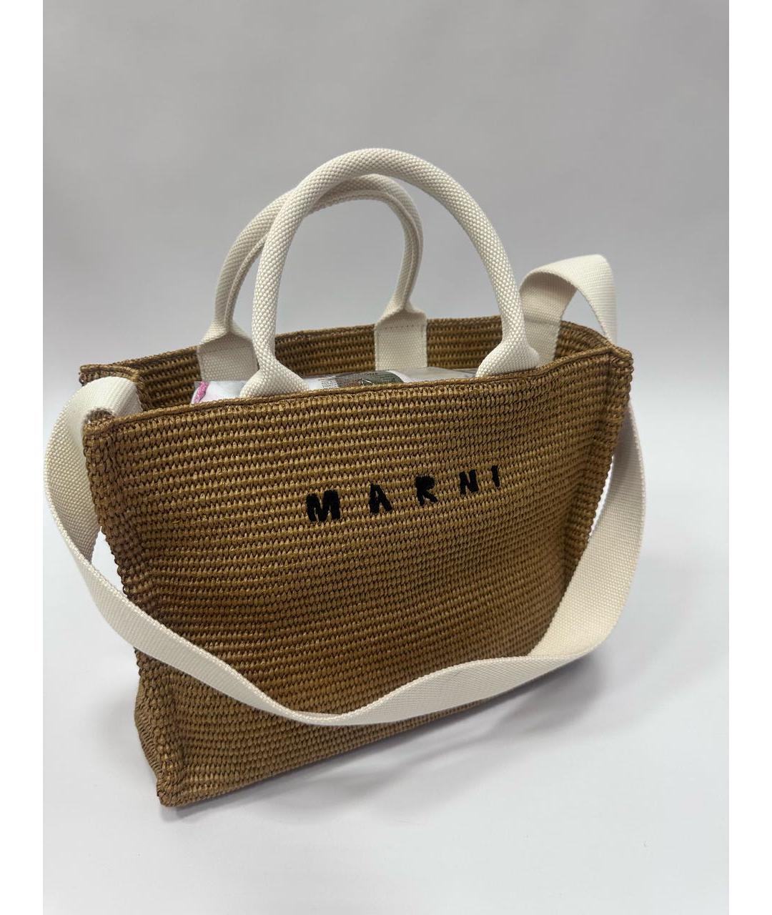 MARNI Бежевая сумка через плечо, фото 2