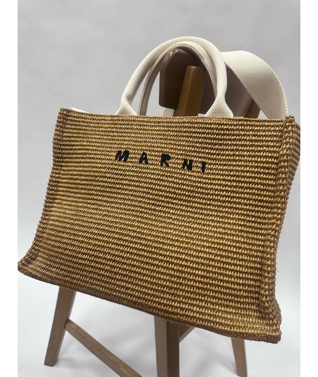 MARNI Бежевая сумка через плечо, фото 8