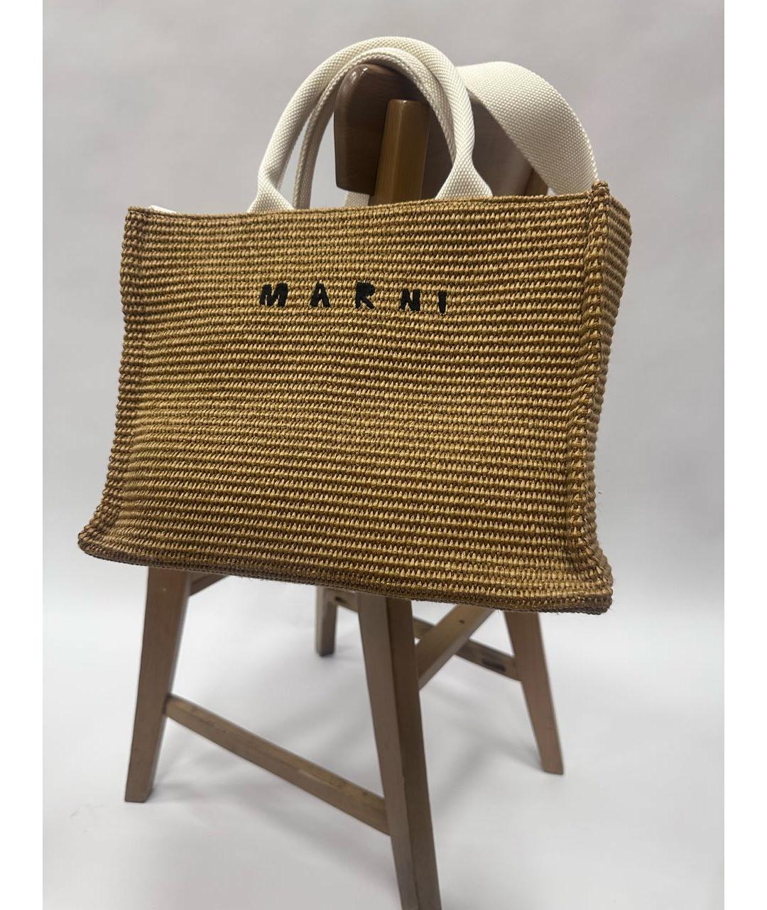 MARNI Бежевая сумка через плечо, фото 7