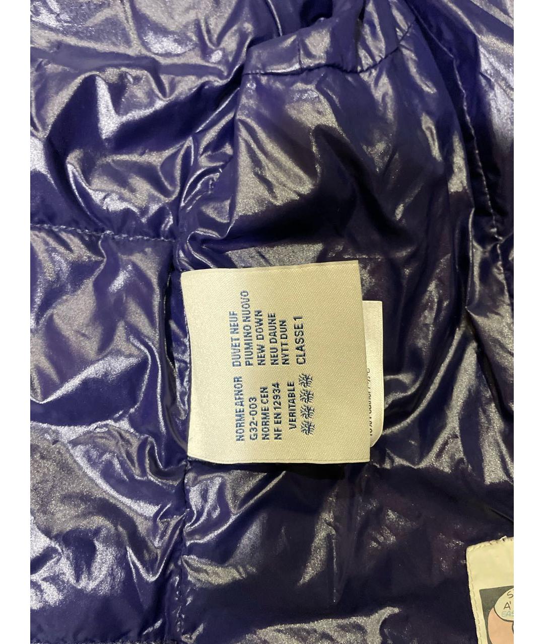 MONCLER Синий полиэстеровый жилет, фото 6