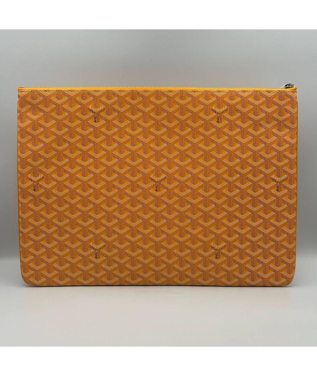 GOYARD Желтая папка для документов, фото 3