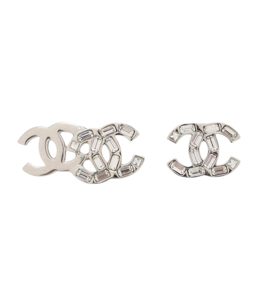 CHANEL Серебряные серьги, фото 1