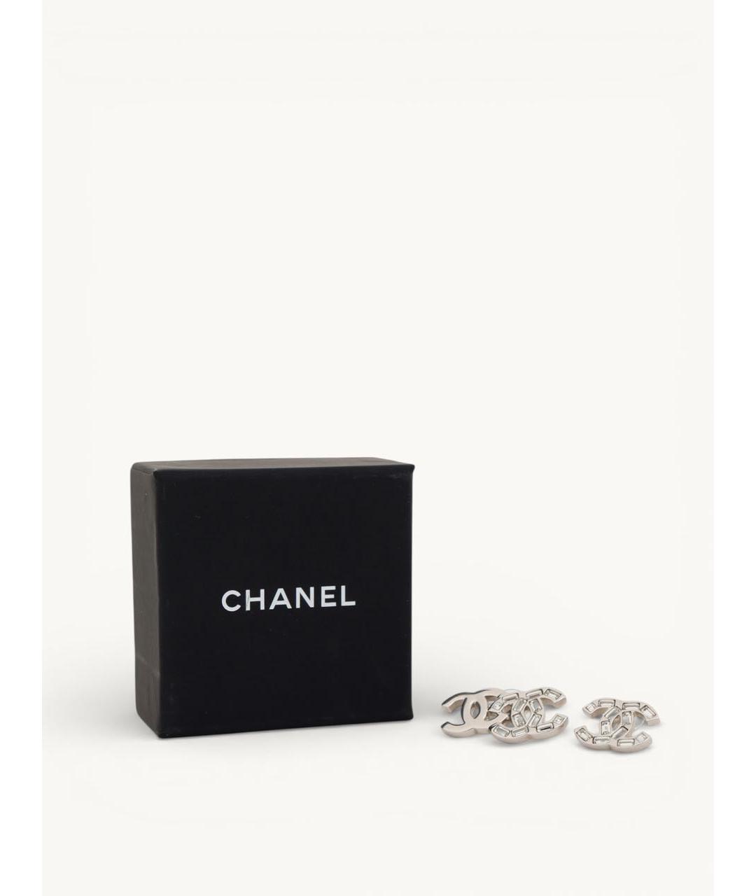 CHANEL Серебряные серьги, фото 4