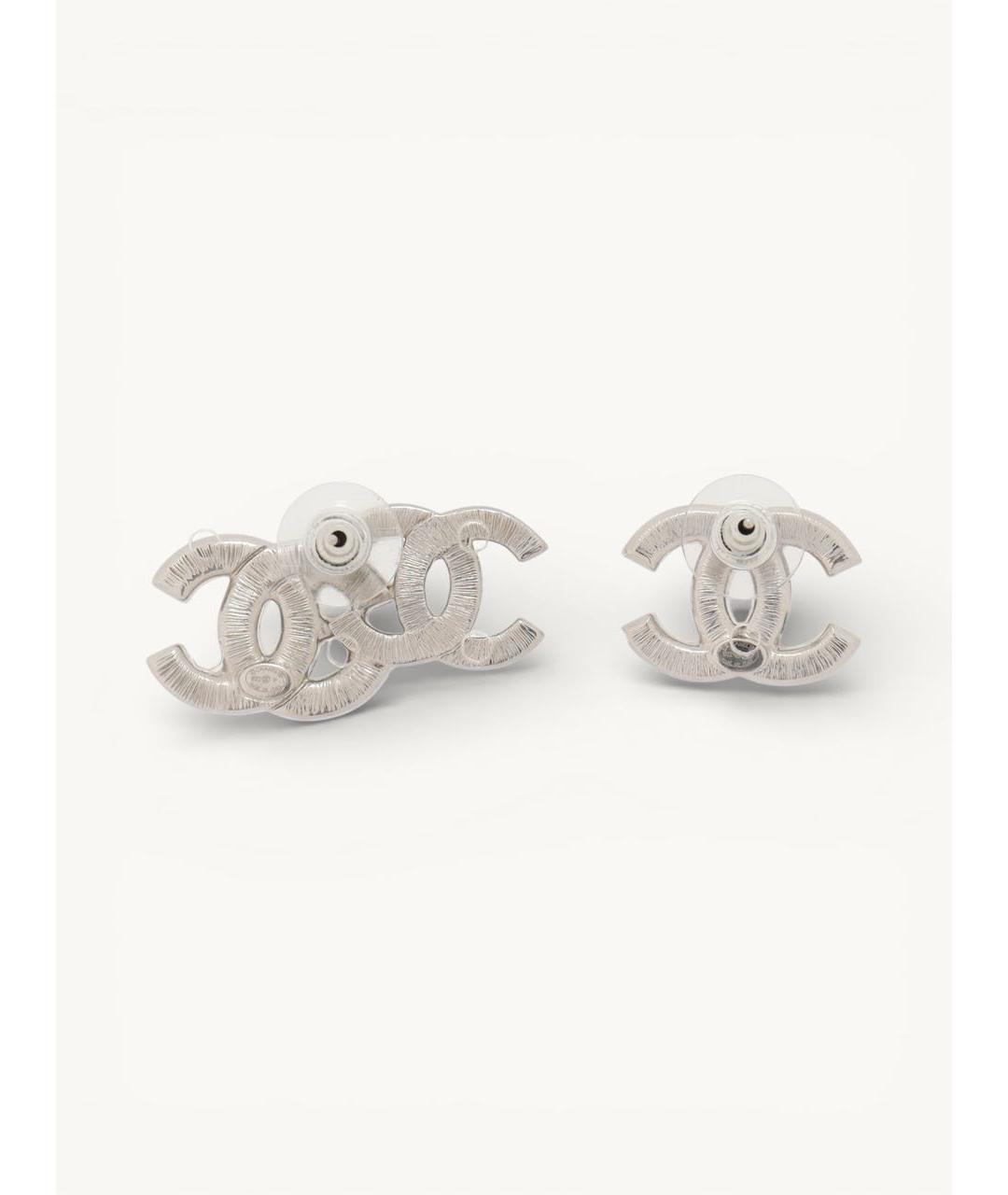 CHANEL Серебряные серьги, фото 3