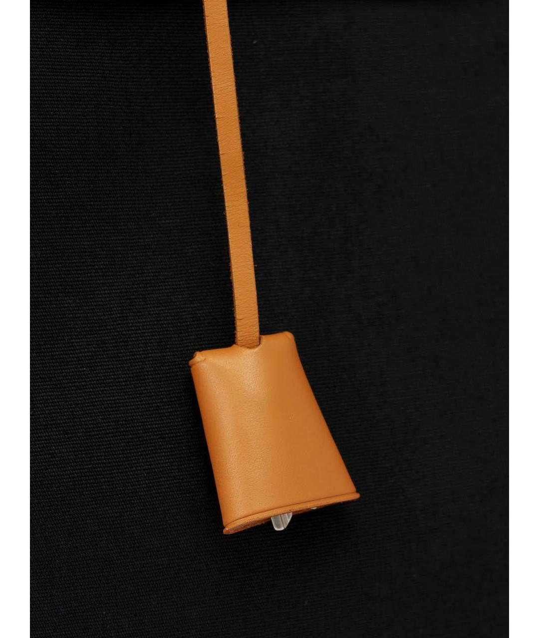 HERMES Черная сумка с короткими ручками, фото 7