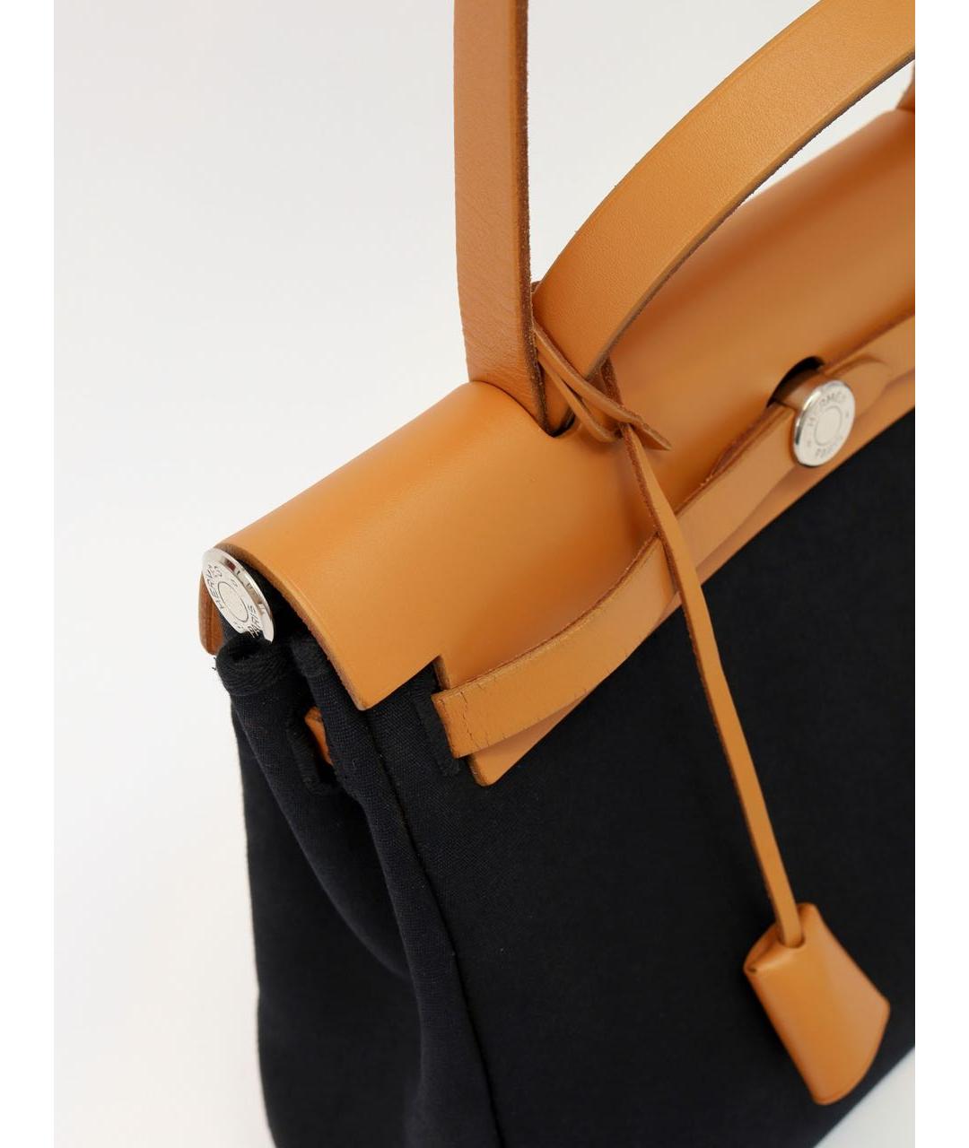 HERMES Черная сумка с короткими ручками, фото 8