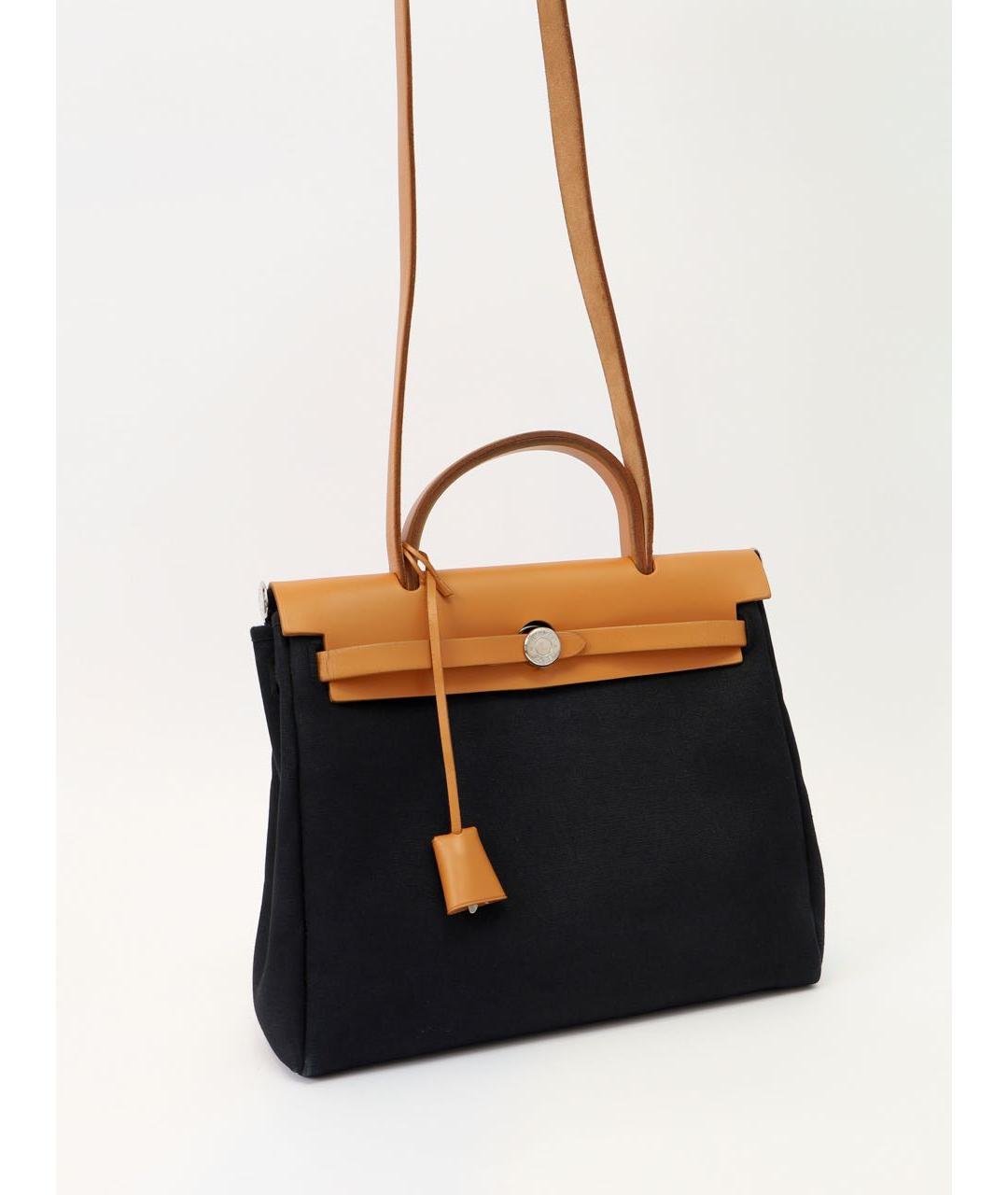 HERMES Черная сумка с короткими ручками, фото 5