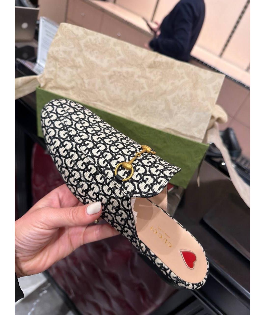 GUCCI Черные сабо, фото 5