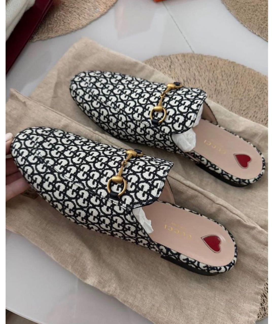 GUCCI Черные сабо, фото 3