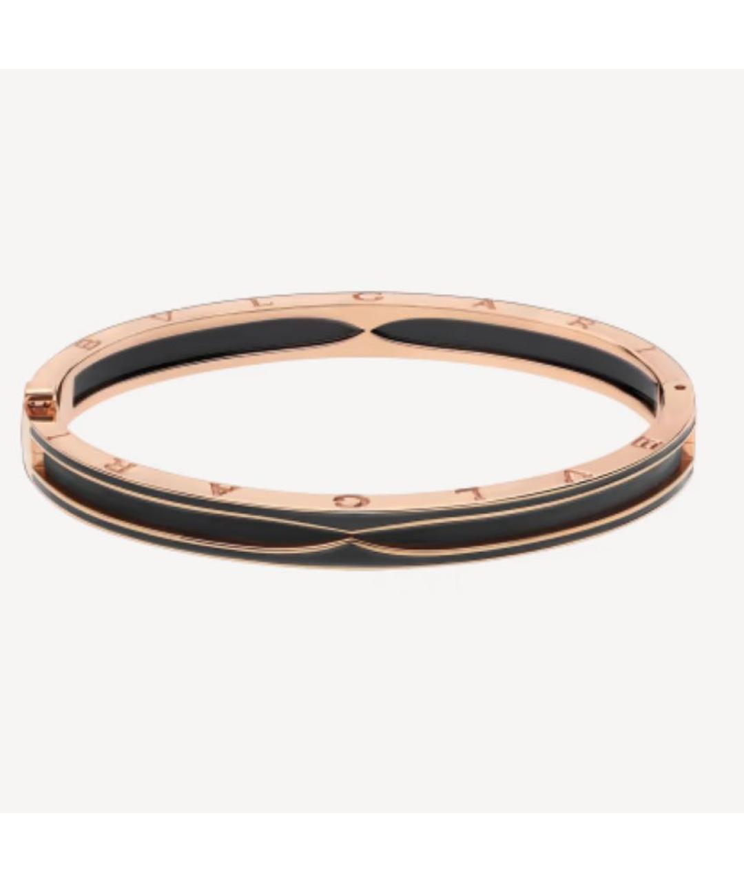 BVLGARI Черный браслет из желтого золота, фото 6