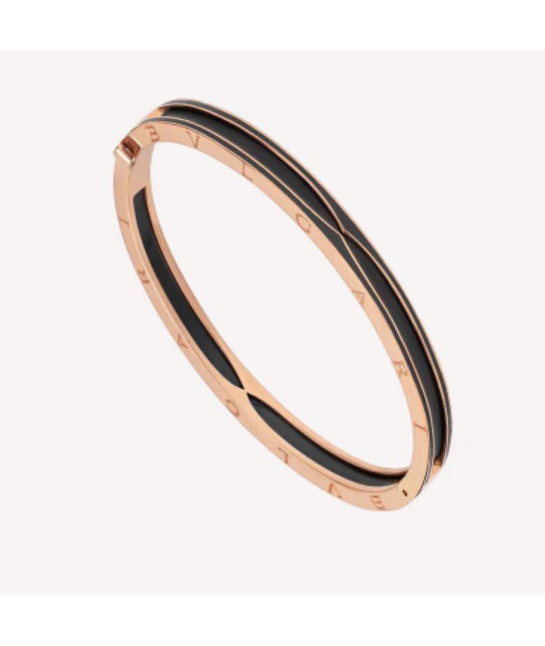 BVLGARI Черный браслет из желтого золота, фото 5