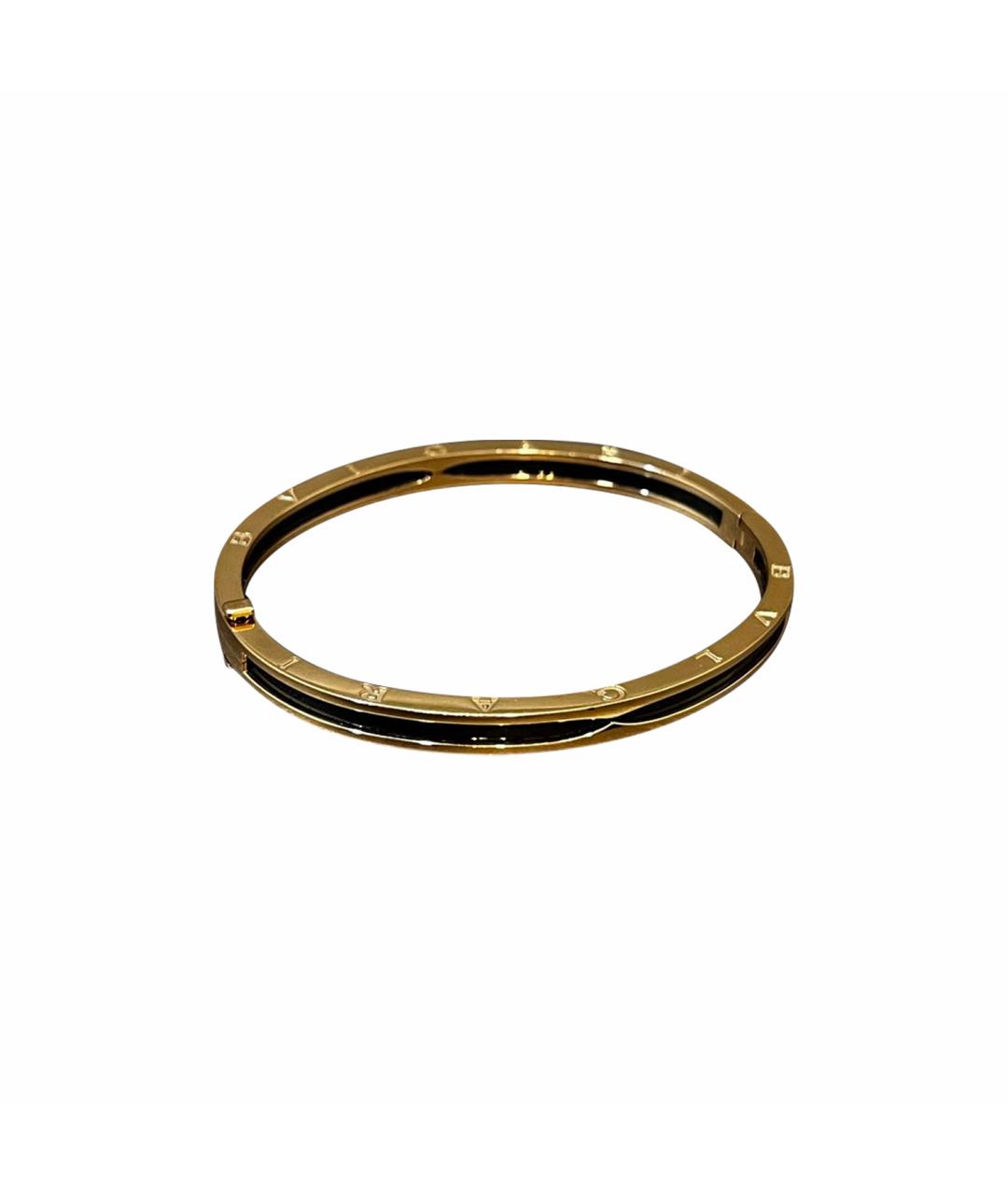 BVLGARI Черный браслет из желтого золота, фото 1