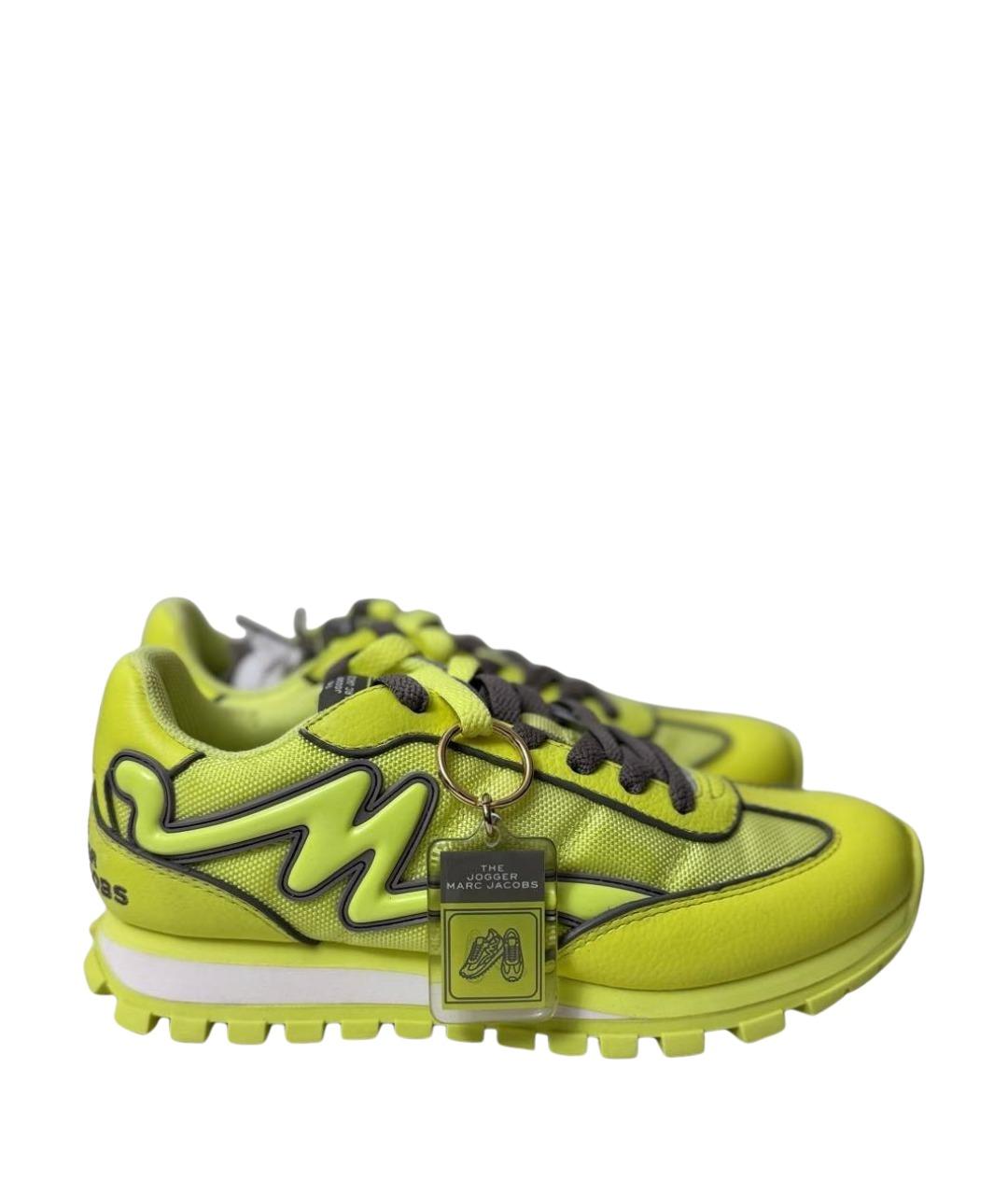 MARC JACOBS Желтые текстильные кроссовки, фото 1