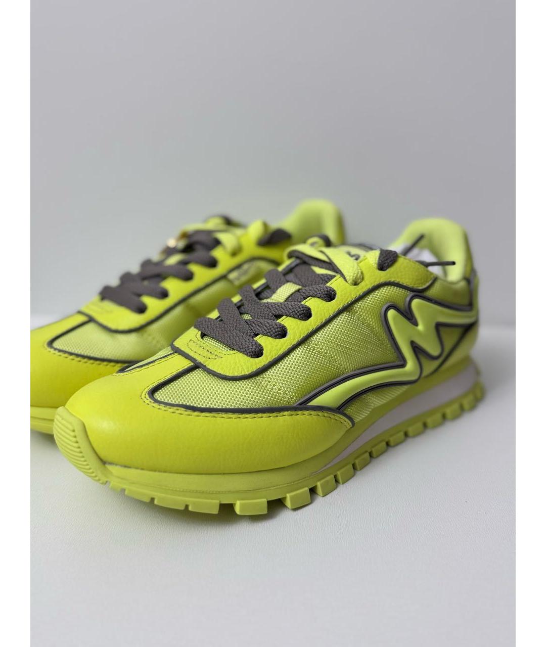 MARC JACOBS Желтые текстильные кроссовки, фото 2