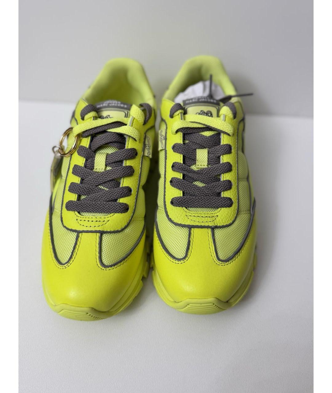 MARC JACOBS Желтые текстильные кроссовки, фото 3
