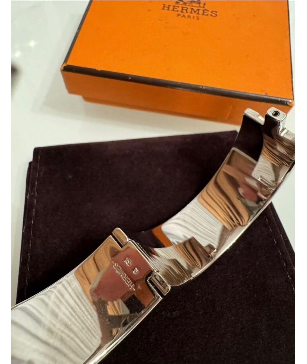 HERMES Синий металлический браслет, фото 2