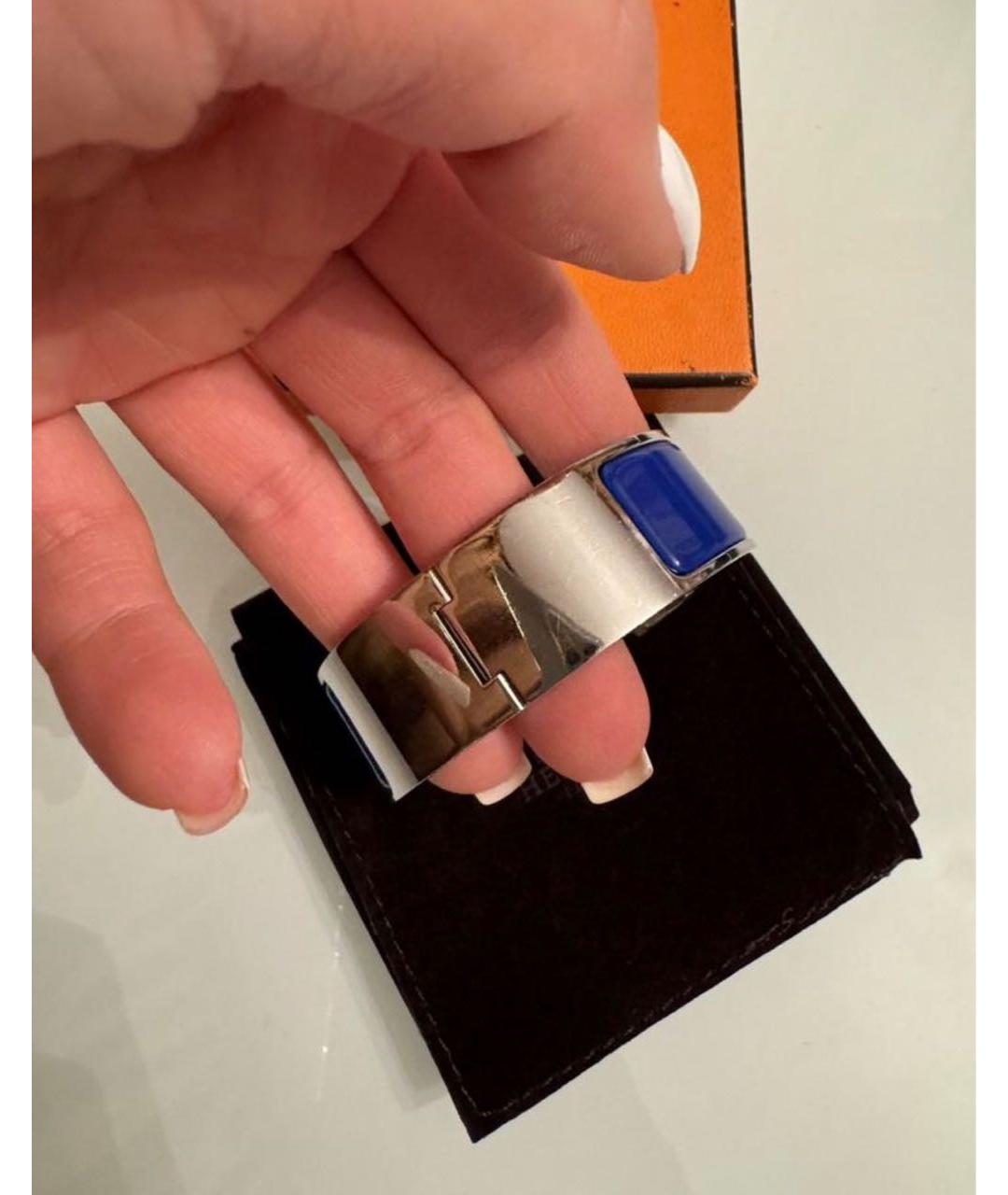 HERMES Синий металлический браслет, фото 4