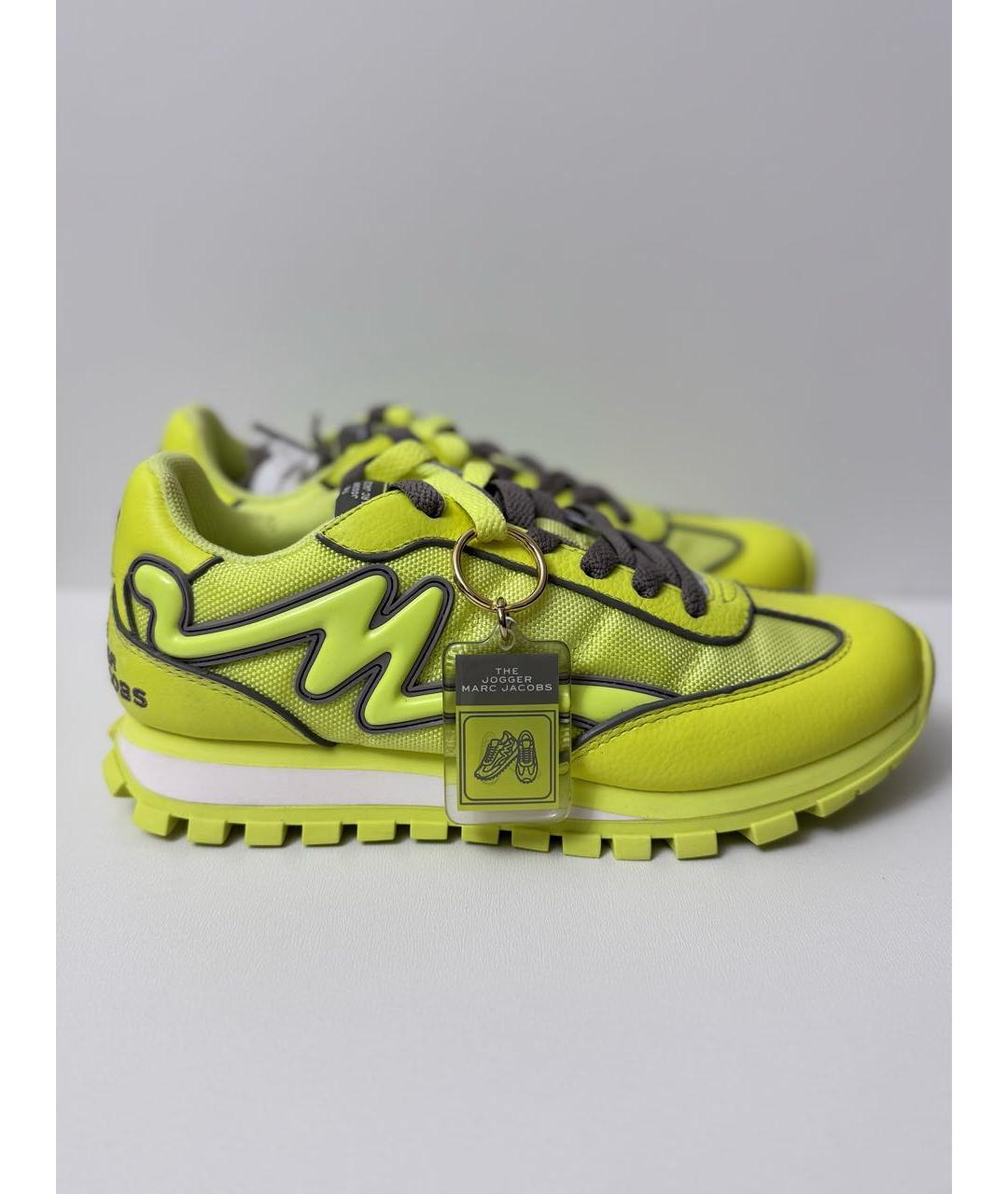 MARC JACOBS Желтые текстильные кроссовки, фото 5
