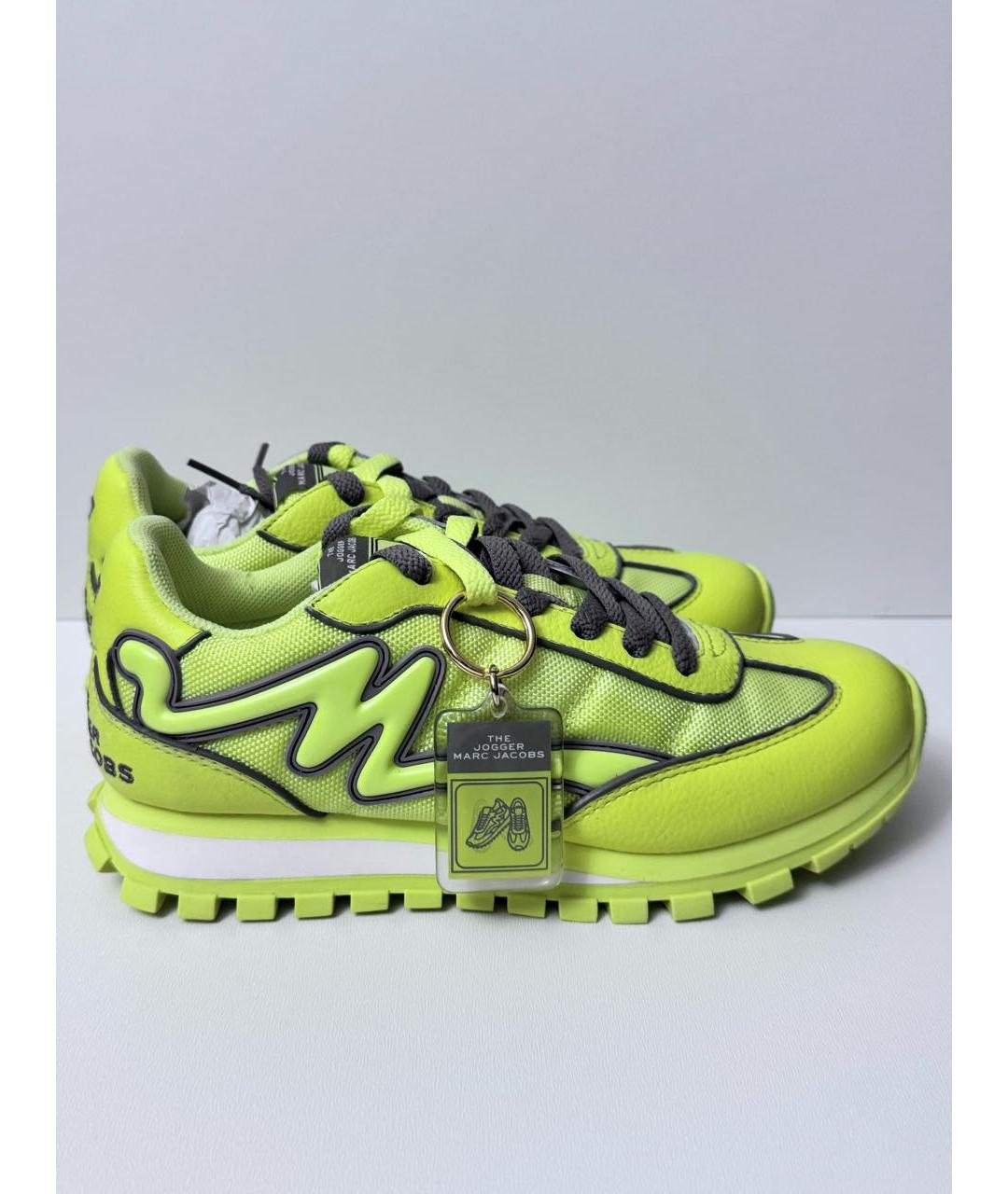 MARC JACOBS Желтые текстильные кроссовки, фото 3