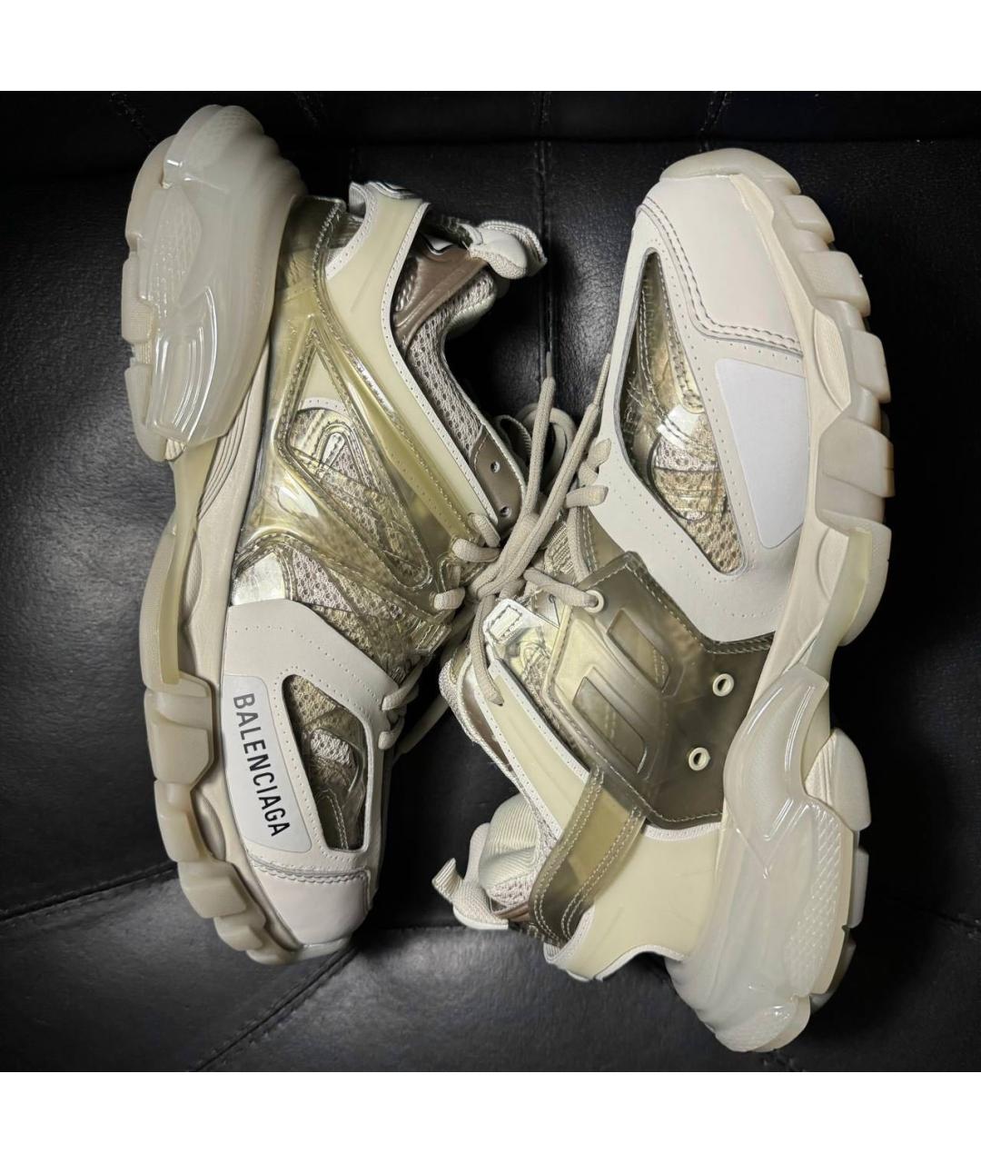 BALENCIAGA Бежевые текстильные кроссовки, фото 7
