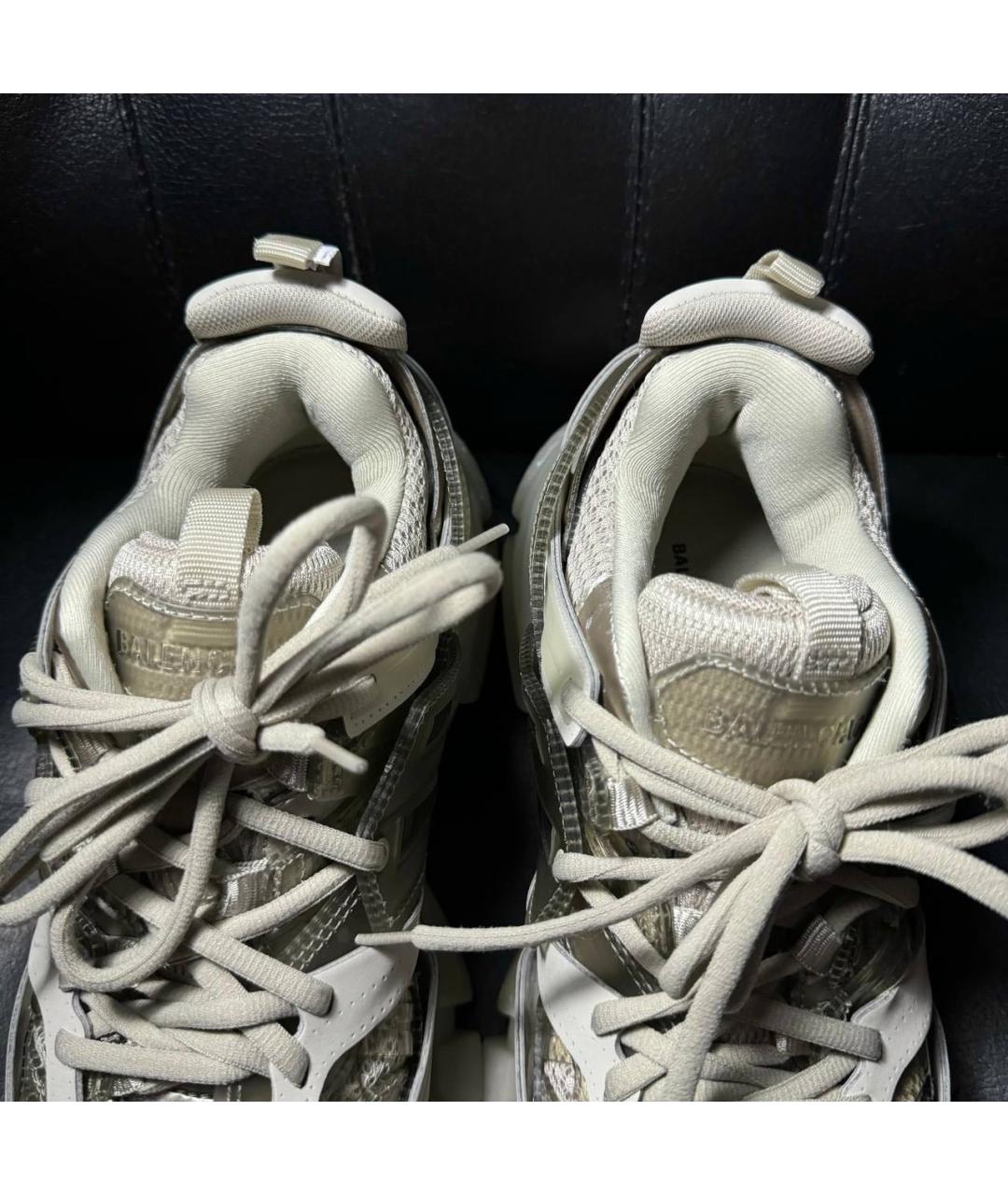 BALENCIAGA Бежевые текстильные кроссовки, фото 8