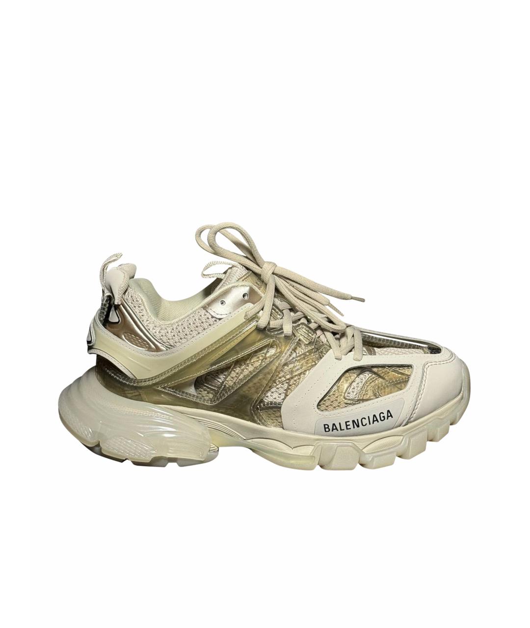 BALENCIAGA Бежевые текстильные кроссовки, фото 1