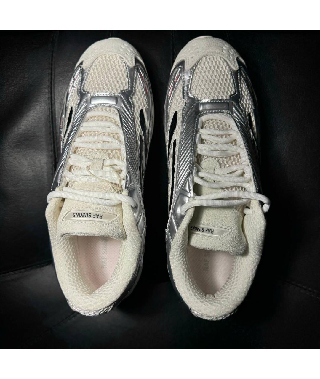 RAF SIMONS Серебряные текстильные низкие кроссовки / кеды, фото 8