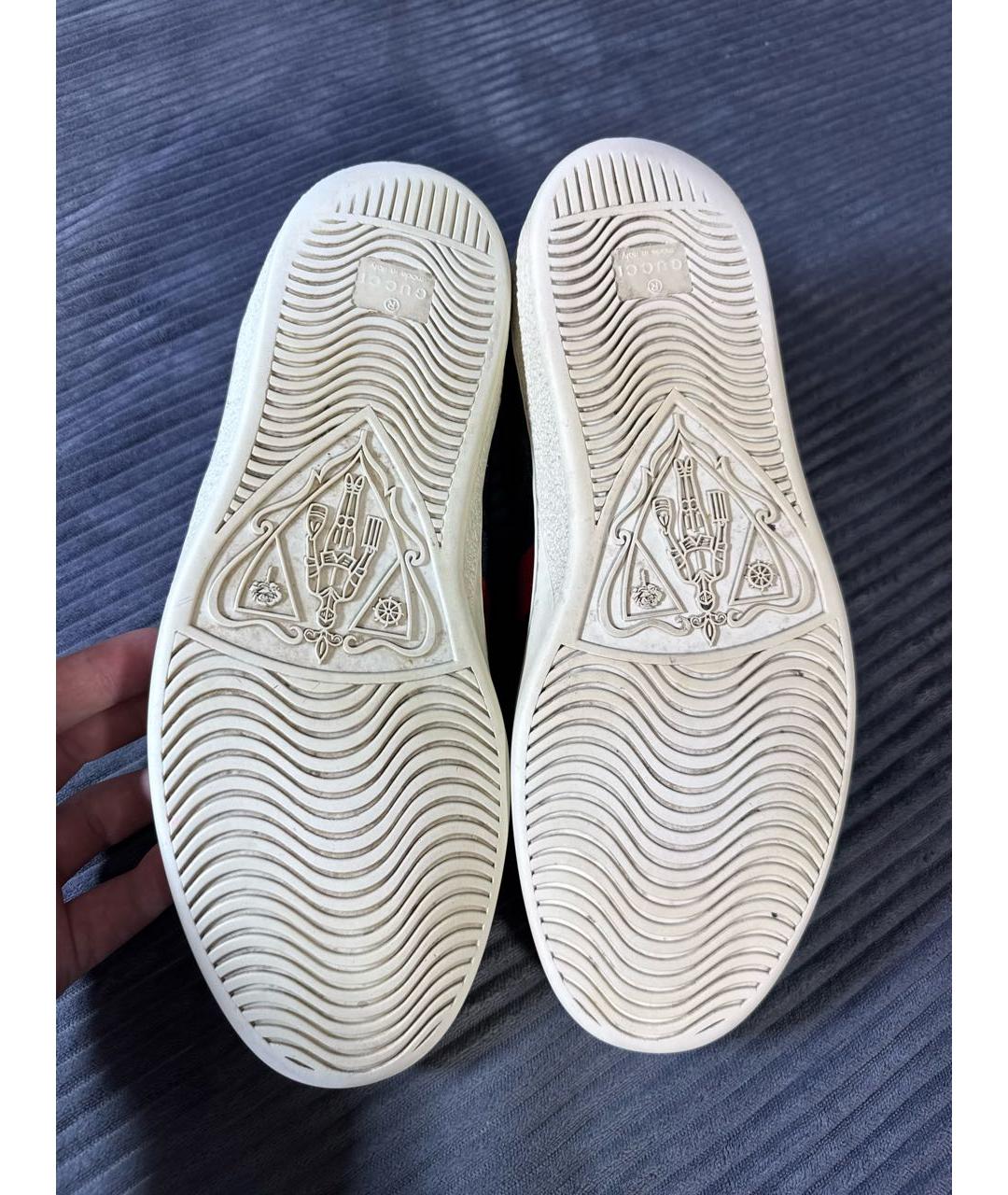 GUCCI Черные низкие кроссовки / кеды, фото 8