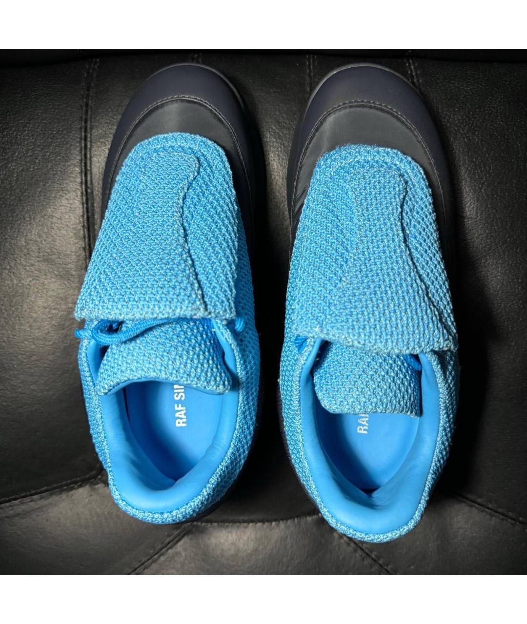 RAF SIMONS Синие текстильные кроссовки, фото 7