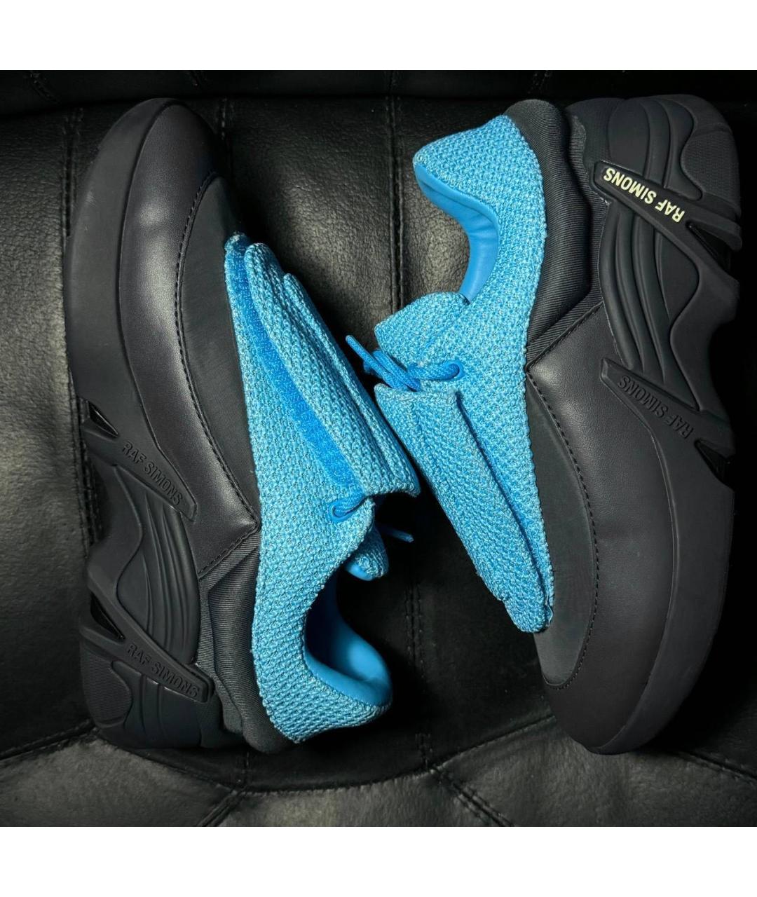 RAF SIMONS Синие текстильные кроссовки, фото 4