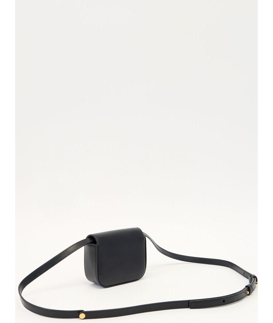 CELINE Черная кожаная сумка через плечо, фото 3