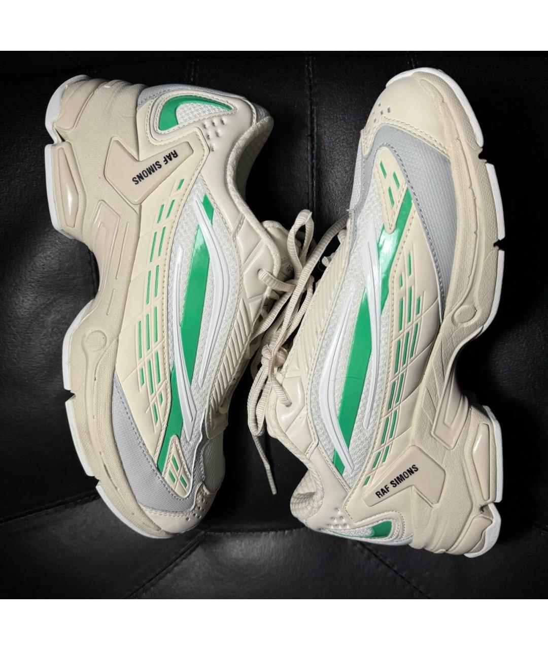 RAF SIMONS Бежевые текстильные кроссовки, фото 4