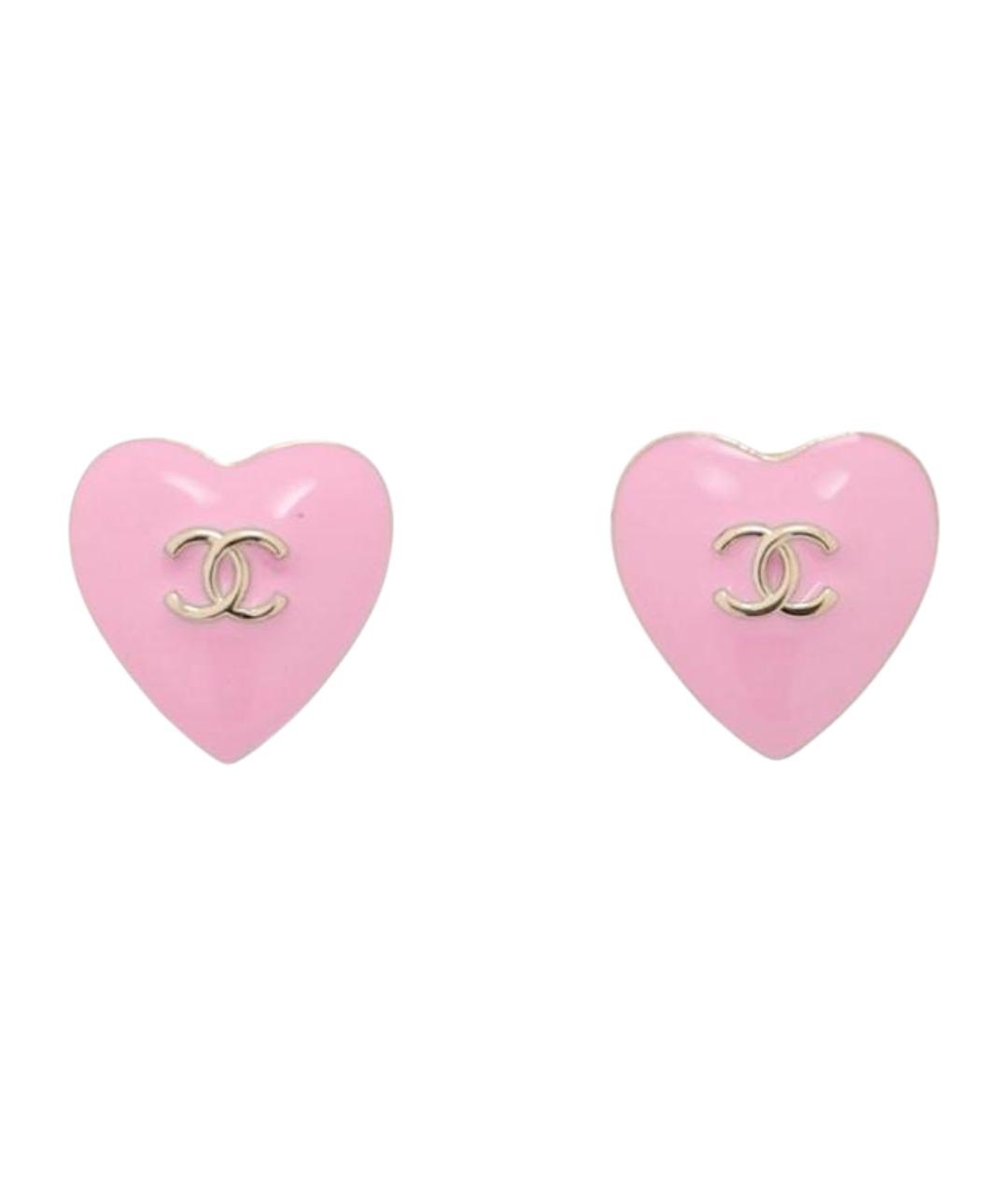 CHANEL Розовые серьги, фото 1