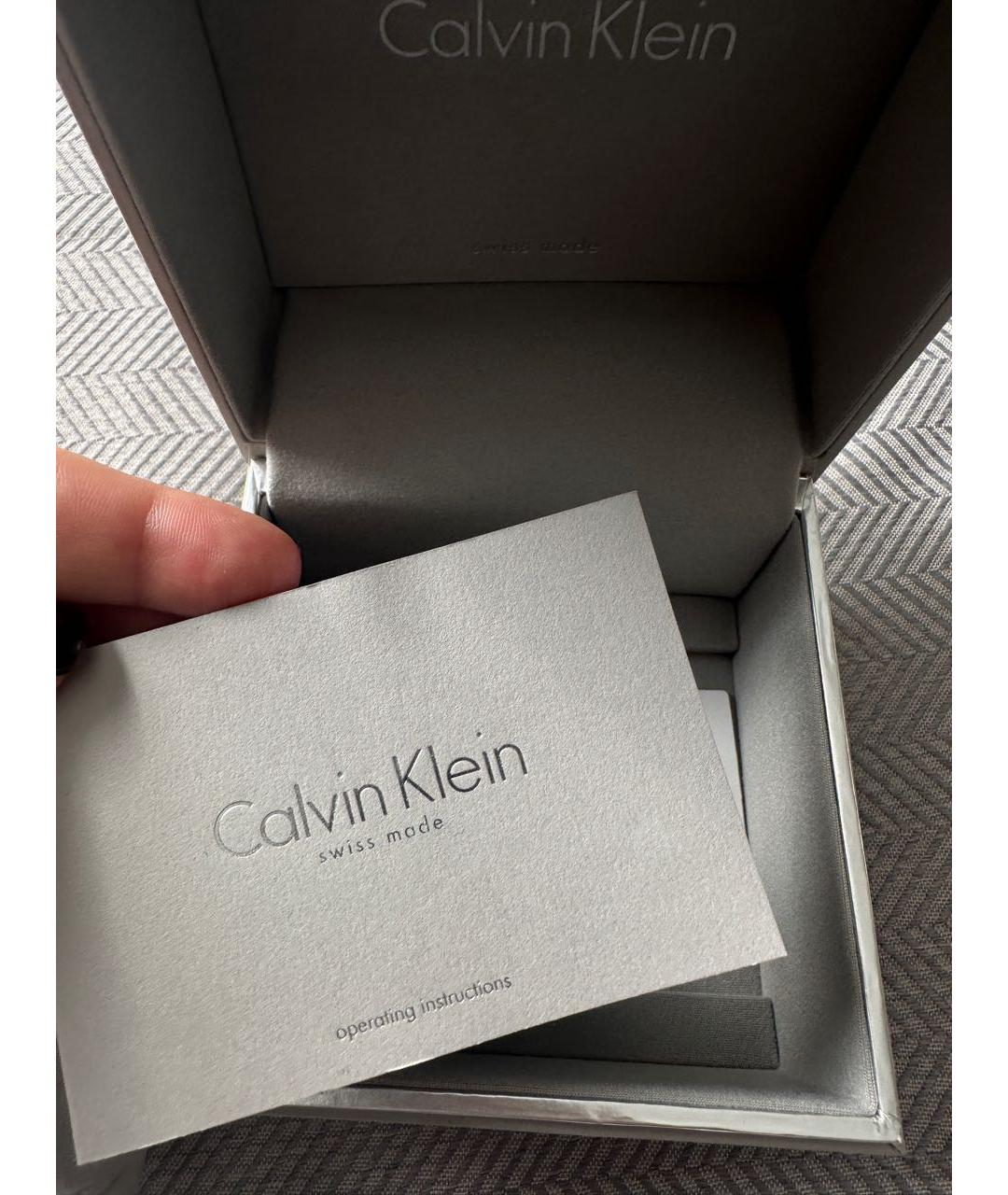 CALVIN KLEIN Серебряные металлические часы, фото 4