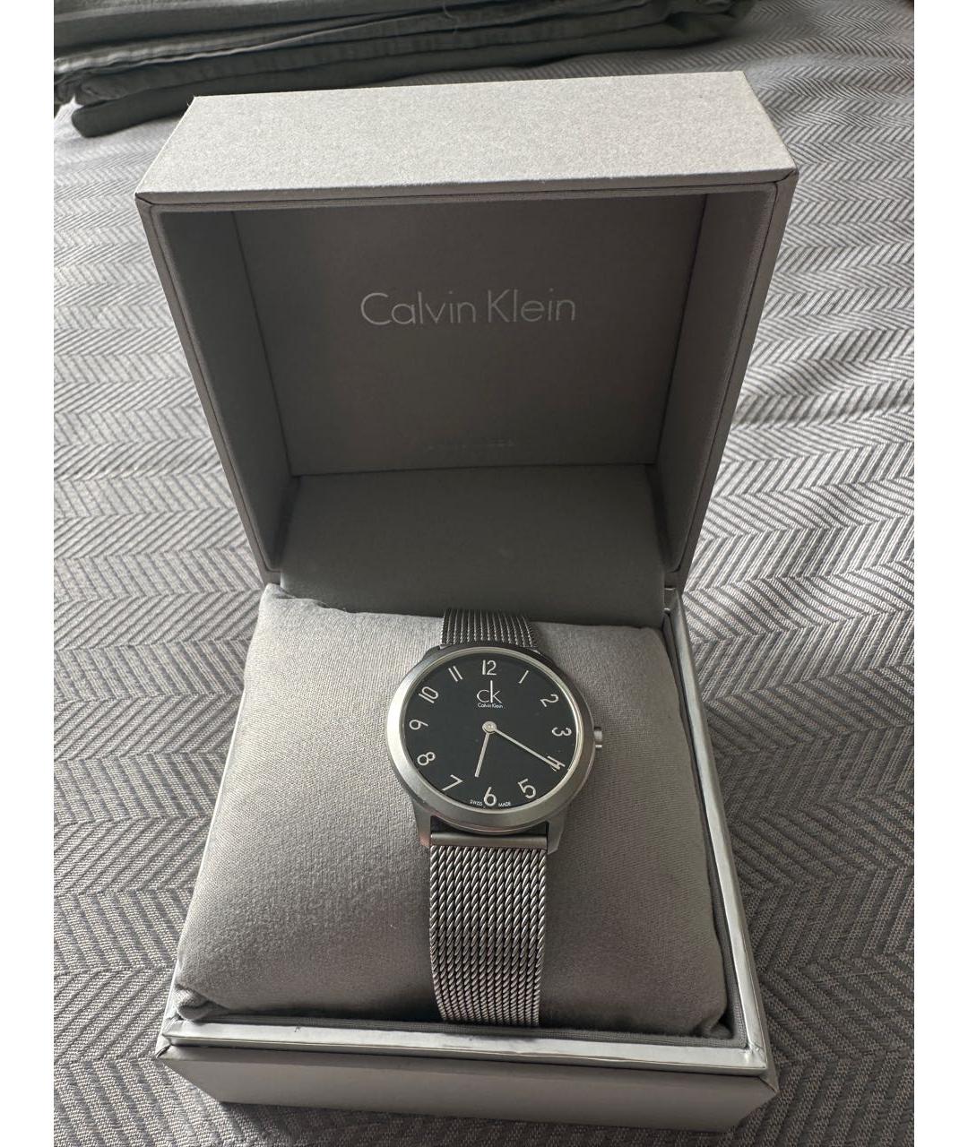 CALVIN KLEIN Серебряные металлические часы, фото 7