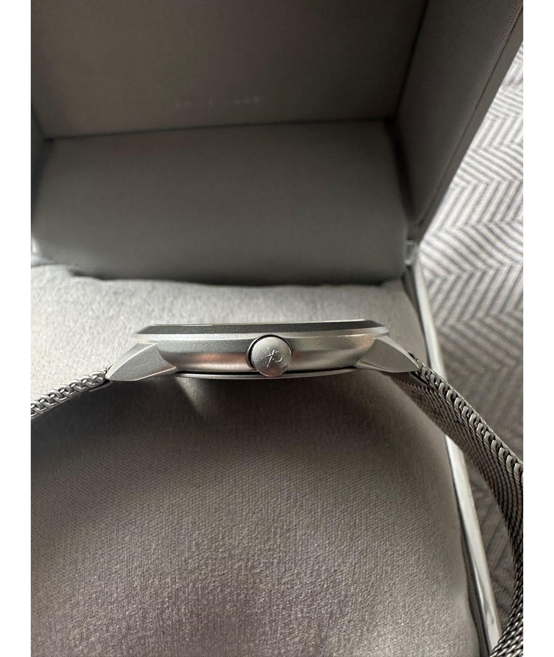 CALVIN KLEIN Серебряные металлические часы, фото 3