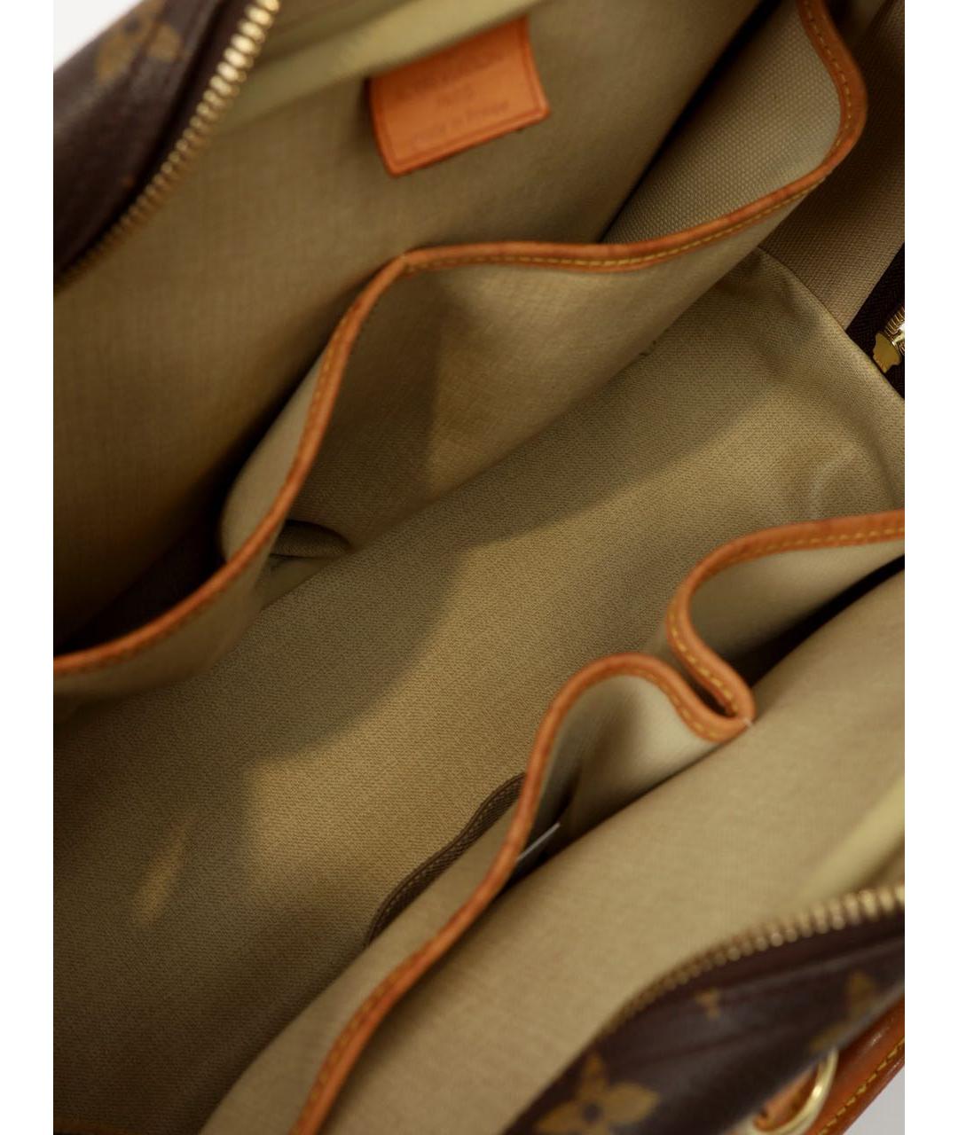 LOUIS VUITTON Коричневая сумка с короткими ручками, фото 4