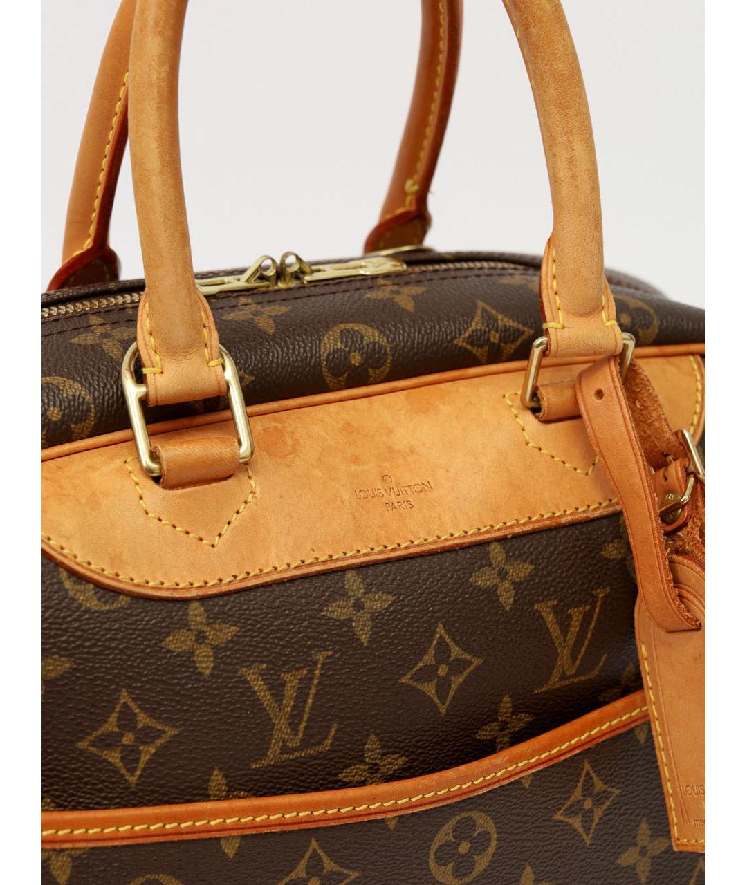 LOUIS VUITTON Коричневая сумка с короткими ручками, фото 5