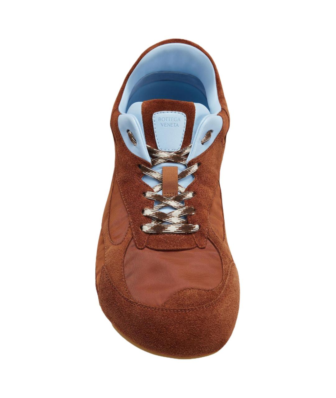 BOTTEGA VENETA Оранжевое низкие кроссовки / кеды, фото 4