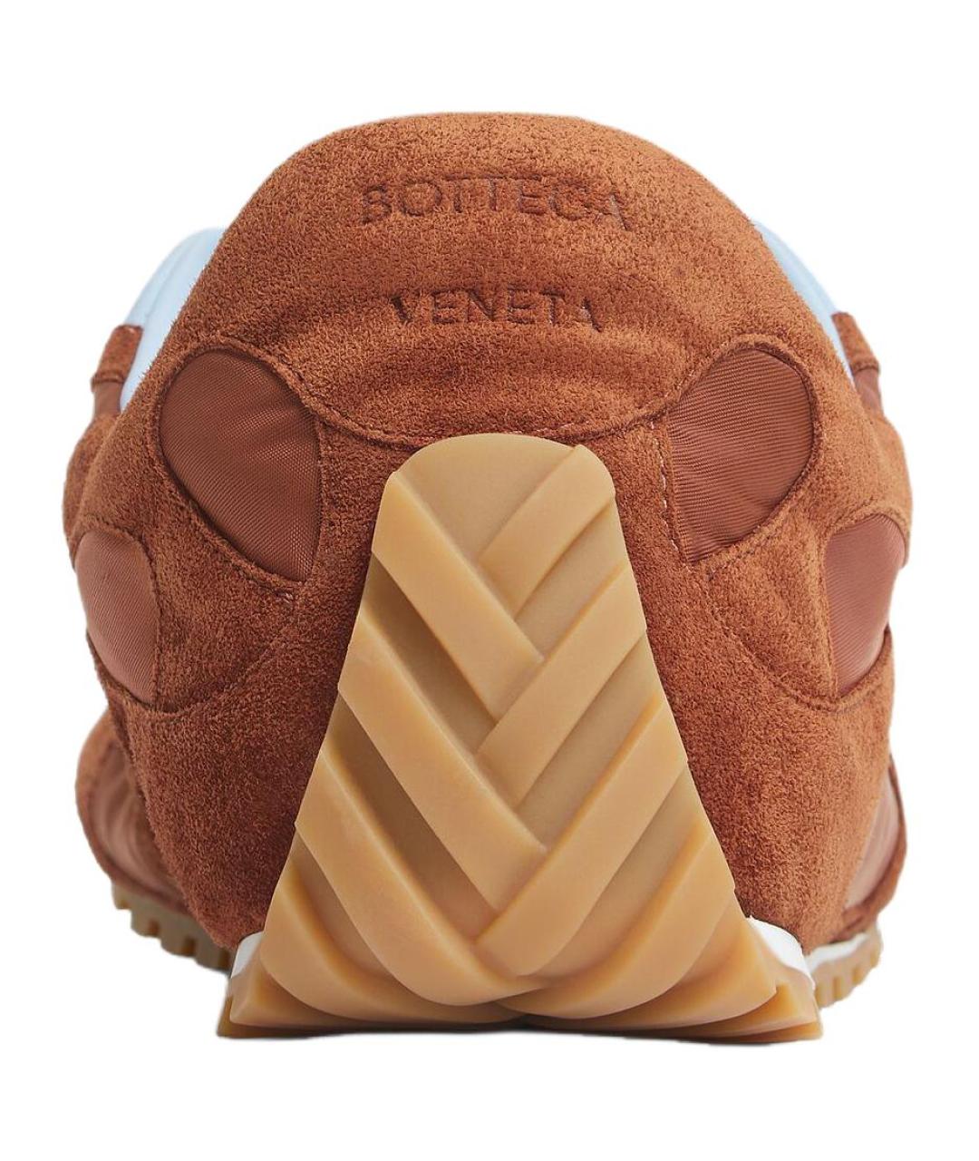 BOTTEGA VENETA Оранжевое низкие кроссовки / кеды, фото 5