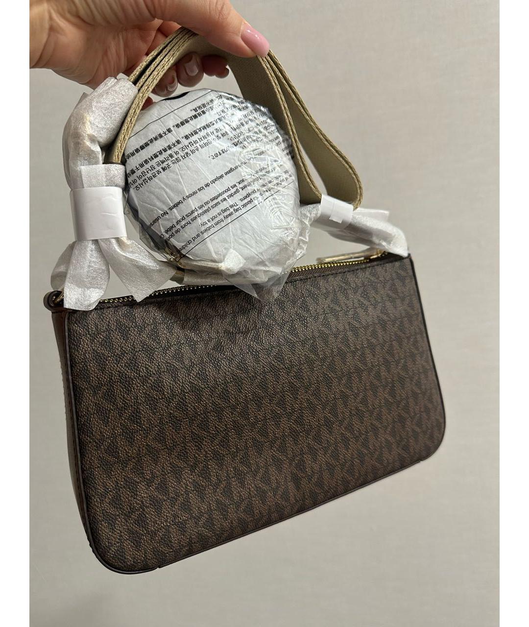 MICHAEL MICHAEL KORS Коричневая сумка через плечо, фото 3