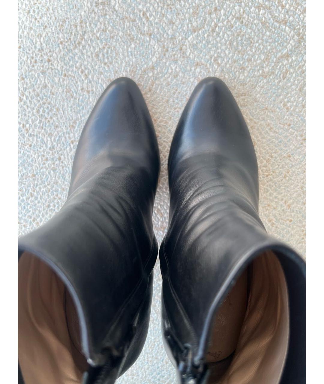 CHRISTIAN LOUBOUTIN Черные кожаные ботильоны, фото 3