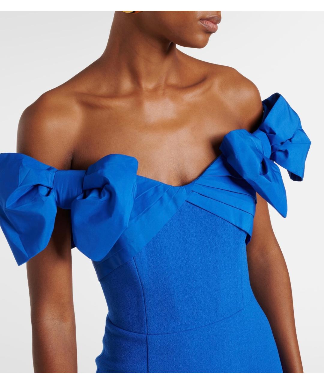 REBECCA VALLANCE Синее полиэстеровое вечернее платье, фото 4