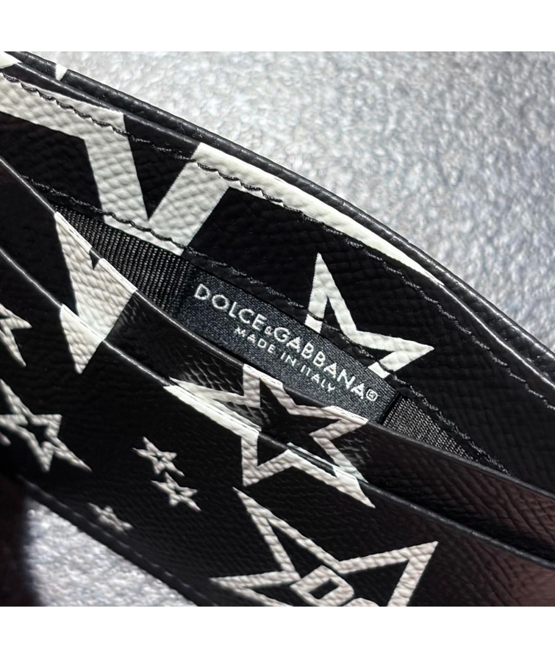 DOLCE&GABBANA Черный кожаный кардхолдер, фото 8