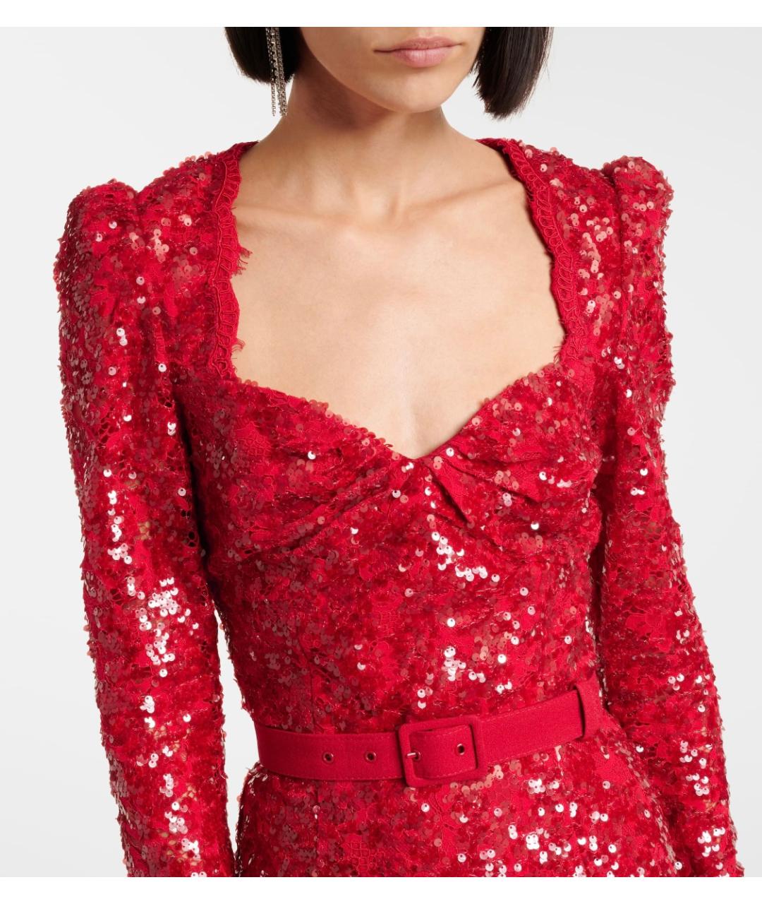 REBECCA VALLANCE Красное вечернее платье, фото 4