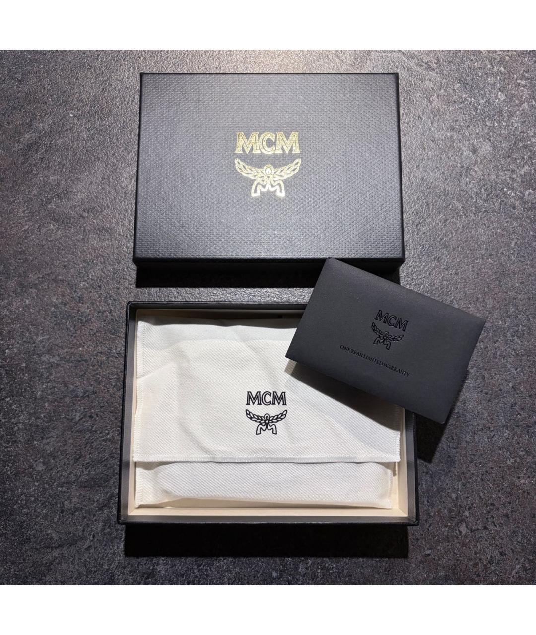 MCM Синий кожаный кошелек, фото 2