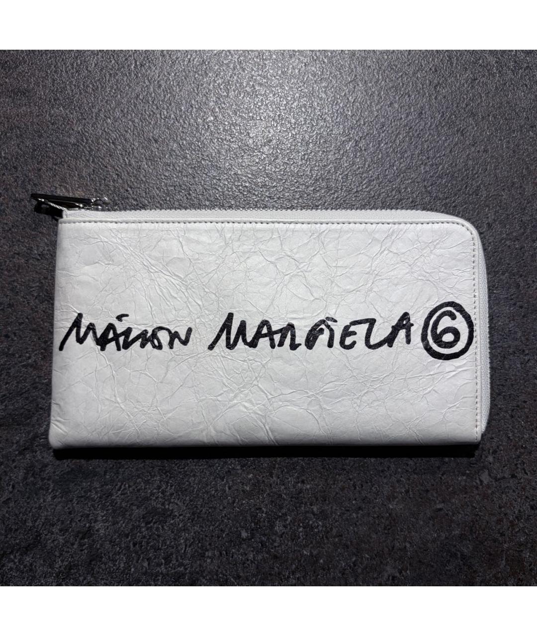MM6 MAISON MARGIELA Белый кошелек из искусственной кожи, фото 3