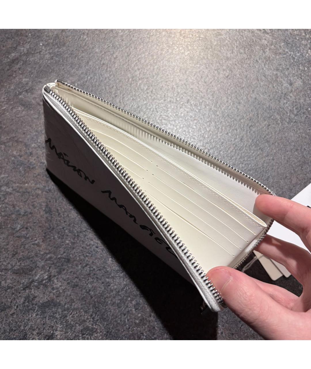 MM6 MAISON MARGIELA Белый кошелек из искусственной кожи, фото 8